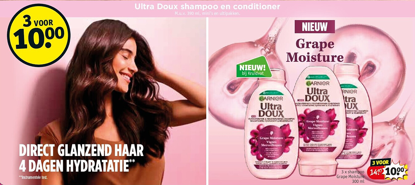3 x shampoo Grape Moisture 300 ml