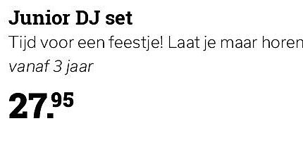 Junior DJ set