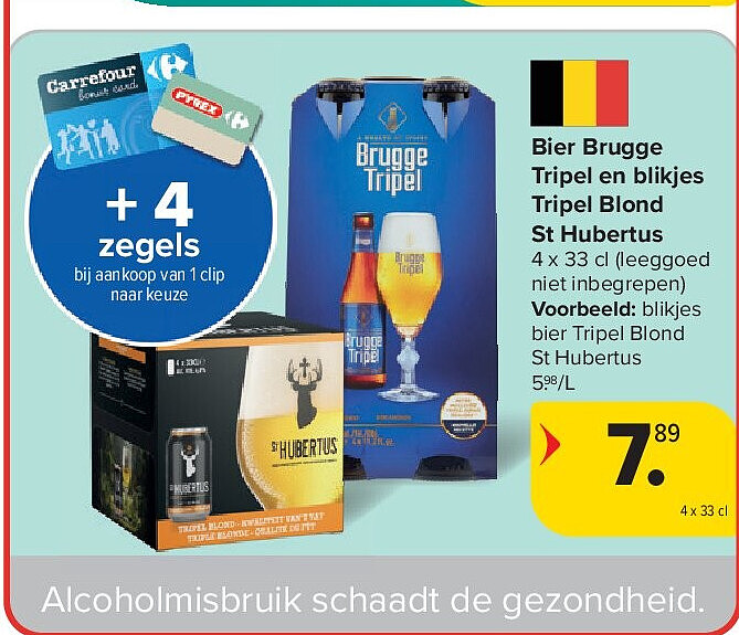 Bier Brugge Tripel en blikjes Tripel Blond St Hubertus