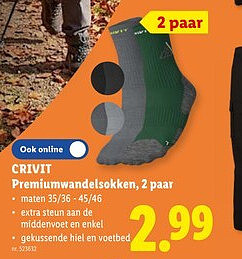 CRIVIT Premiumwandelsokken, 2 paar