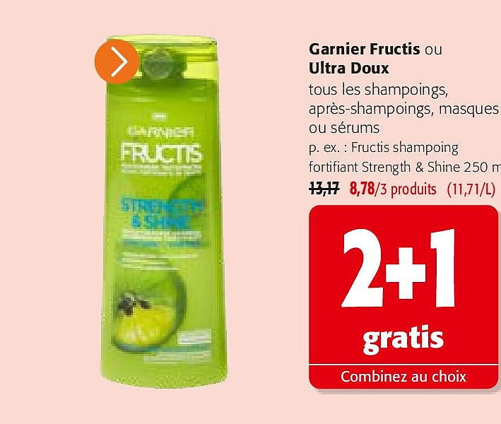 Garnier Fructis ou Ultra Doux