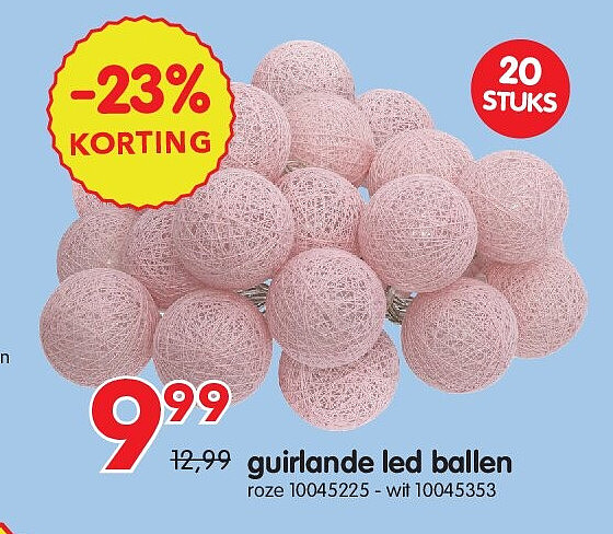guirlande led ballen