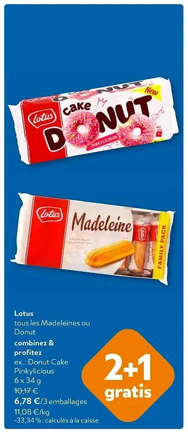 Lotus Donut Cake Pinkylicious 6x 34 g