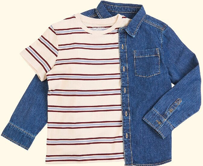Chemise + tee-shirt garçon Inextenso