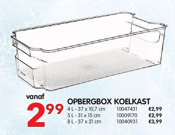 OPBERGBOX KOELKAST