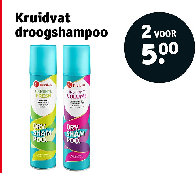 Kruidvat droogshampoo