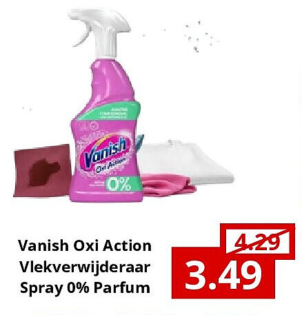 Vanish Oxi Action Vlekverwijderaar Spray 0% Parfum