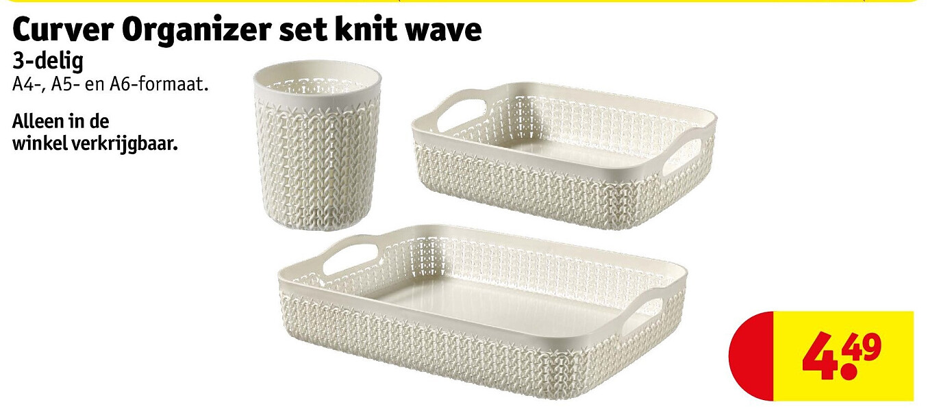 Curver Organizer set knit wave