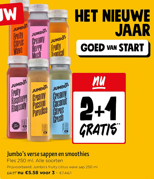 Jumbo’s verse sappen en smoothies