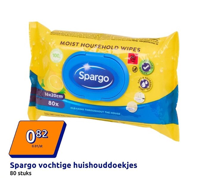 Spargo vochtige huishouddoekjes