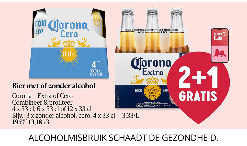 Bier met of zonder alcohol