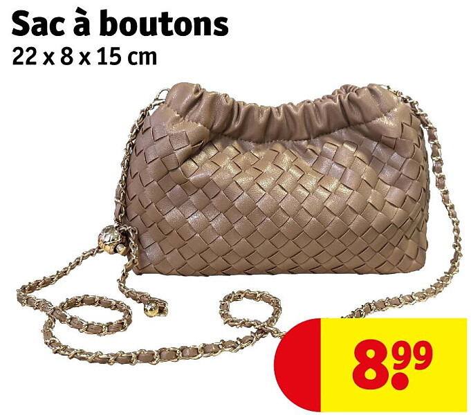 Sac à boutons 22 x 8 x 15 cm