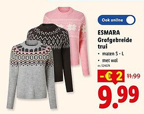 ESMARA Grofgebreide trui