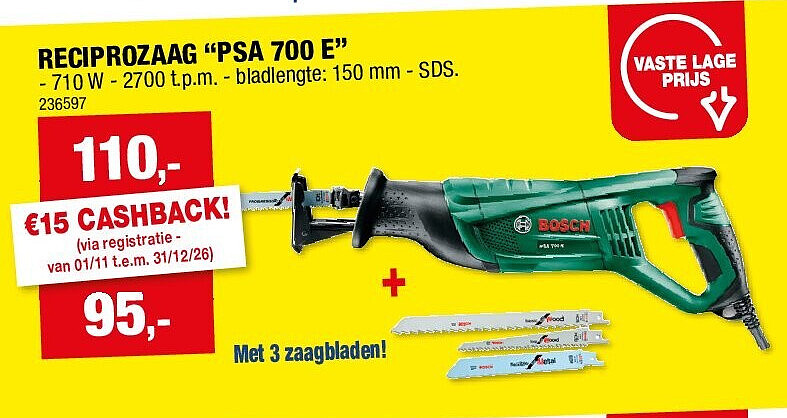 RECIPROZAAG “PSA 700 E”