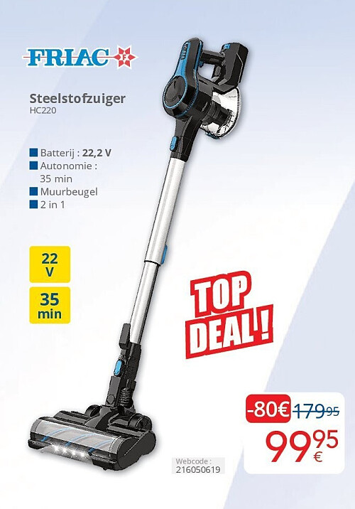 Friac Steelstofzuiger HC220