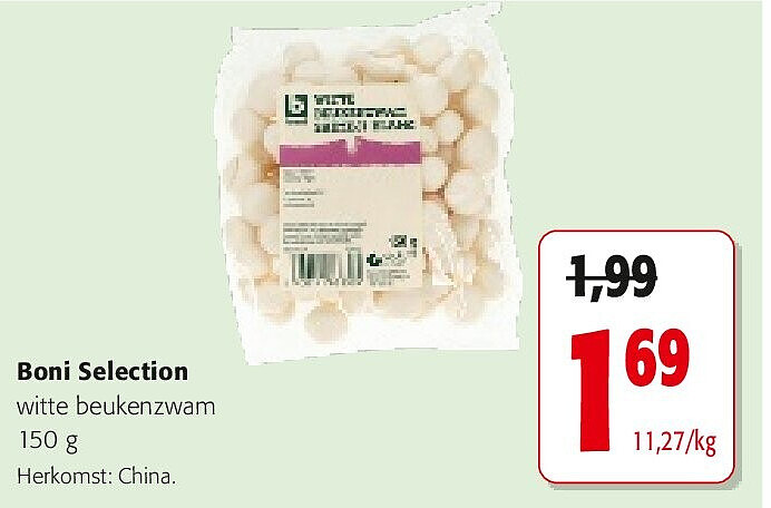 Boni Selection witte beukenzwam 150 g