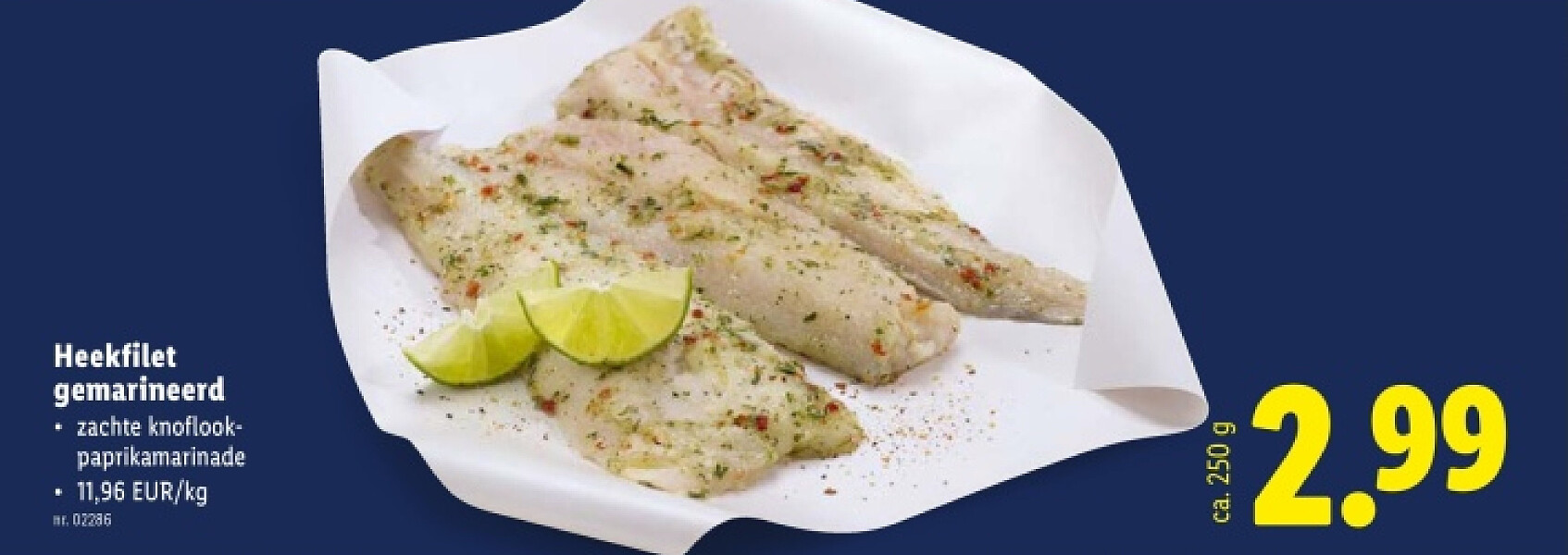 Heekfilet gemarineerd