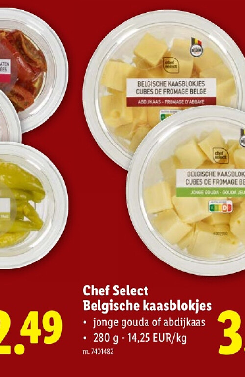 Belgische kaasblokjes