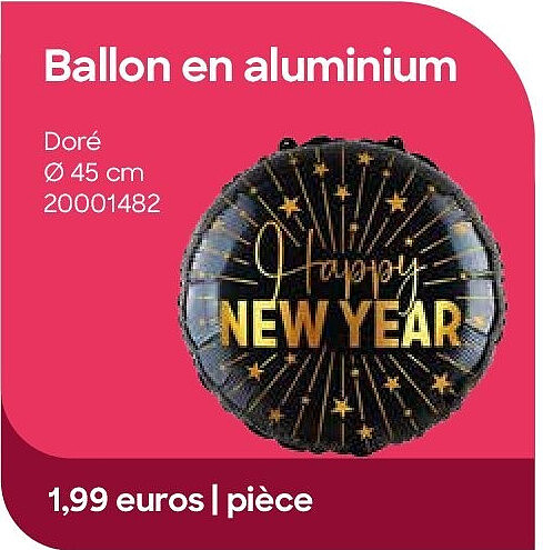 Ballon en aluminium