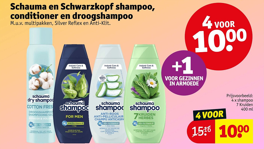 Schauma en Schwarzkopf shampoo, conditioner en droogshampoo