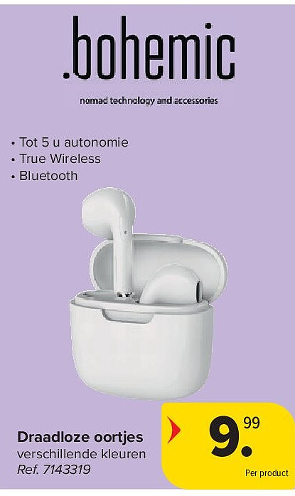 Draadloze oortjes