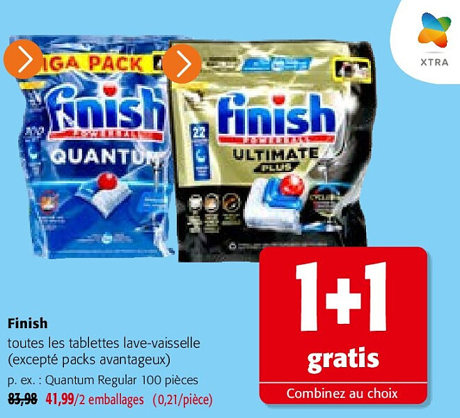 Finish toutes les tablettes lave-vaisselle