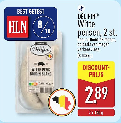 Witte pensen, 2st.