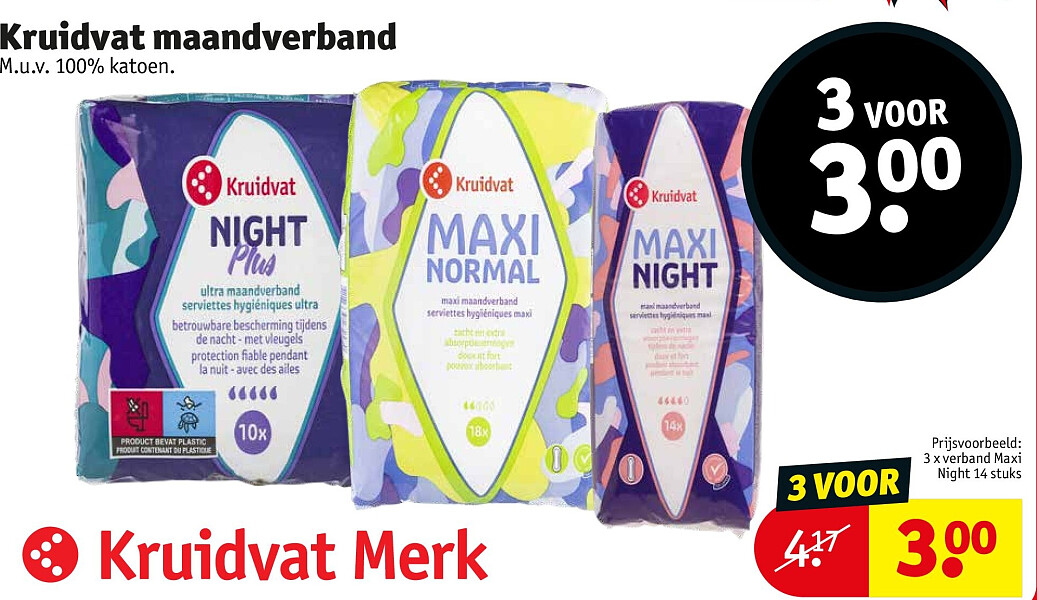 Kruidvat maandverband