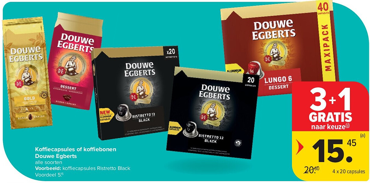 Ko ecapsules of koffiebonen Douwe Egberts