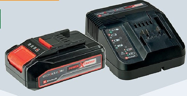 Batterie Einhell 18 V 2,5 Ah et chargeur rapide