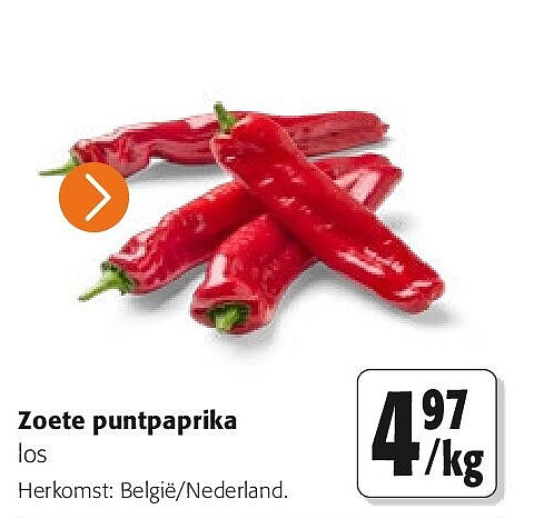 Zoete puntpaprika