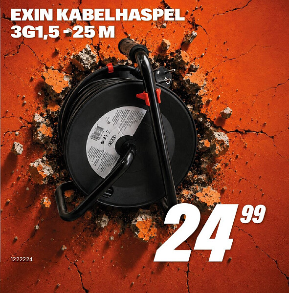 EXIN KABELHASPEL 3G1,5 - 25 M