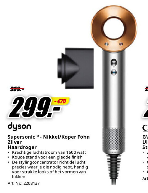 Supersonic™ - Nikkel/Koper Föhn Zilver Haardroger