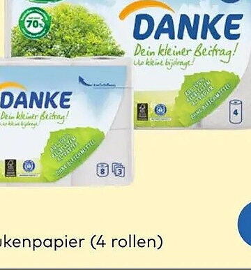 Danke keukenpapier 4 rollen