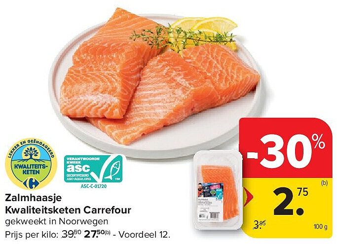 Zalmhaasje Kwaliteitsketen Carrefour