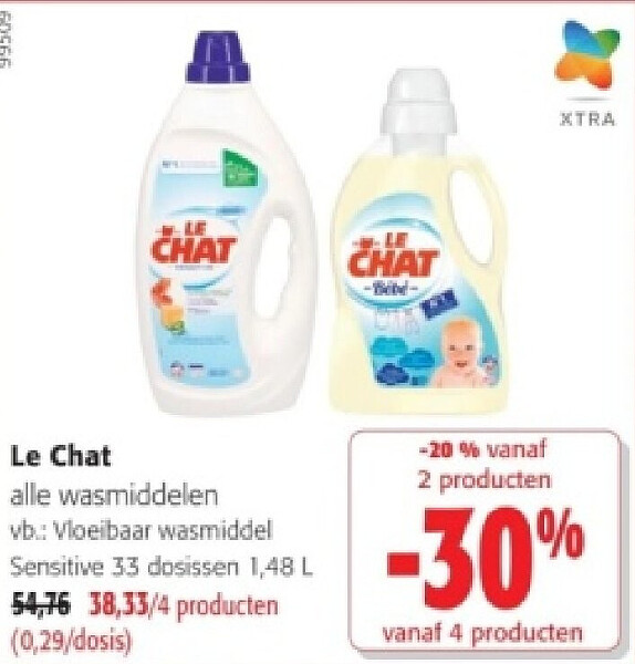 Le Chat alle wasmiddelen