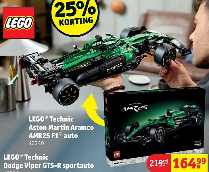 LEGO® Technic Aston Martin Aramco AMR25 F1® auto 42240