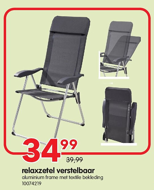 relaxzetel verstelbaar