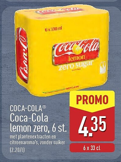 COCA-COLA® Coca-Cola lemon zero, 6st.