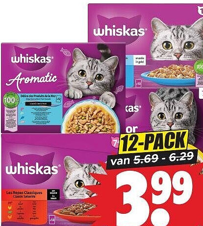 Whiskas kattenvoer 12-pack