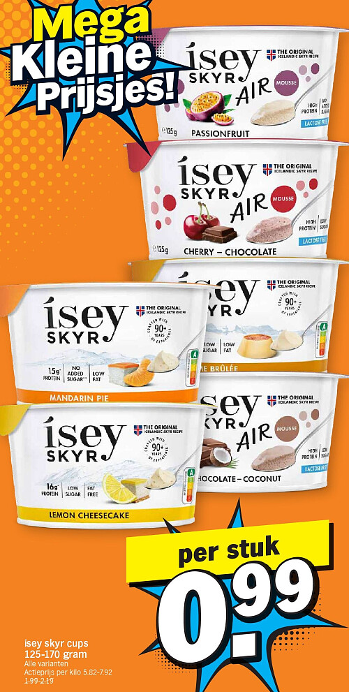 ísey skyr cups 125-170 gram