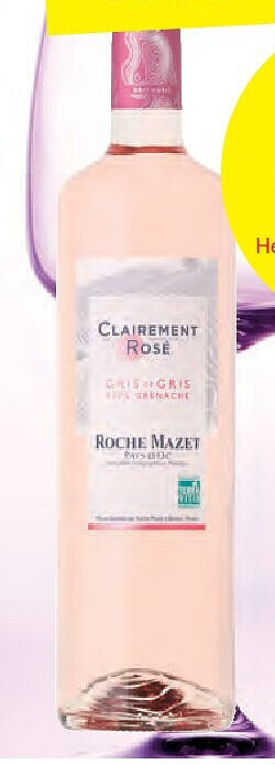 IGP Pays d’Oc Gris de gris Roche Mazet Clairmont Rosé