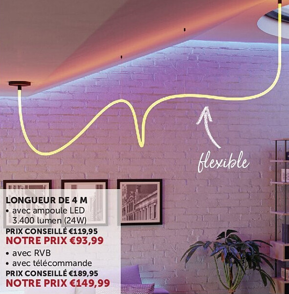 SUSPENSION BANDE LED