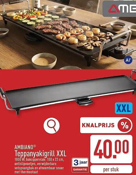 Teppanyakigrill XXL