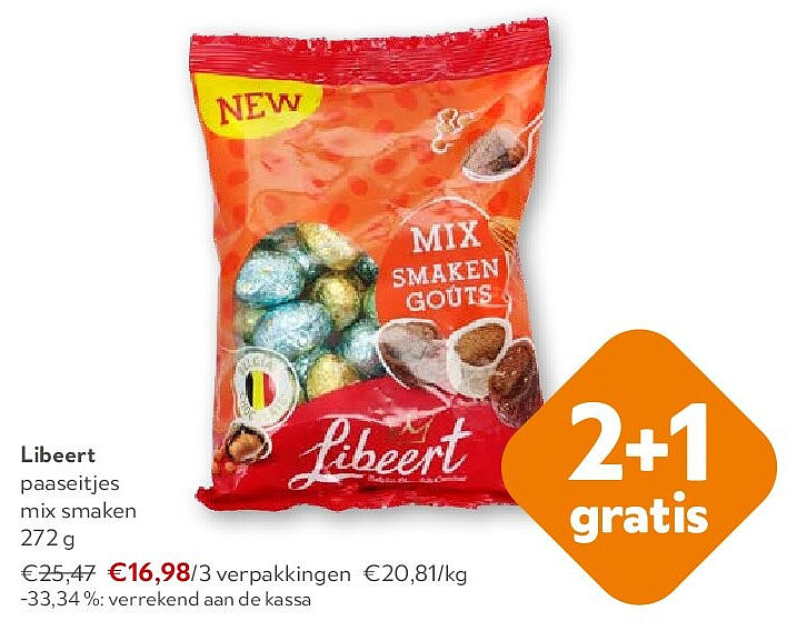 Libeert paaseitjes mix smaken 272 g