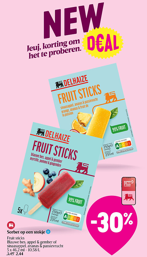 Sorbet op een stokje