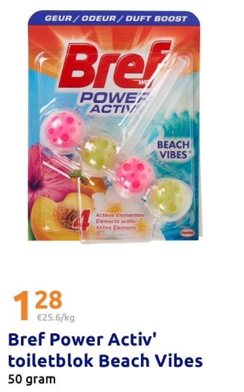 Bref Power Activ' toiletblok Beach Vibes