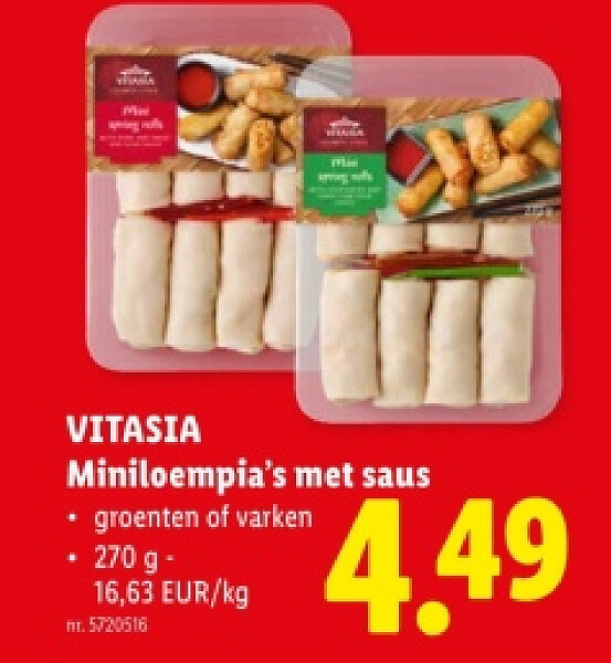 Miniloempia's met saus