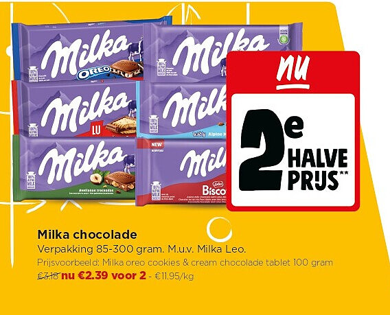 Milka chocolade
