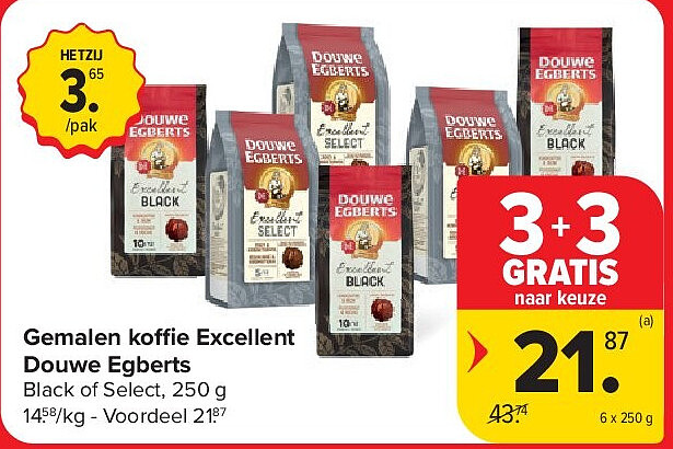 Gemalen koffie Excellent Douwe Egberts